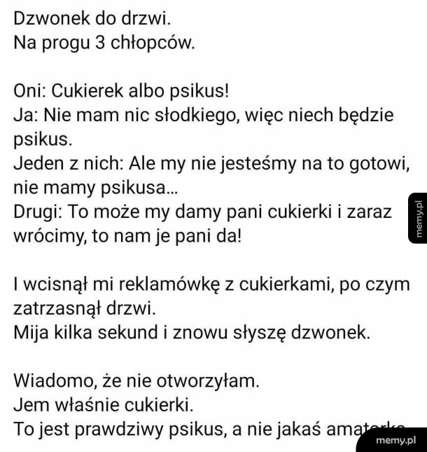 Cukierek albo psikus!