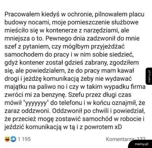 Świetny pomysł szefa