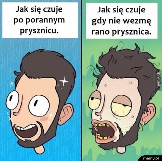 Poranny prysznic