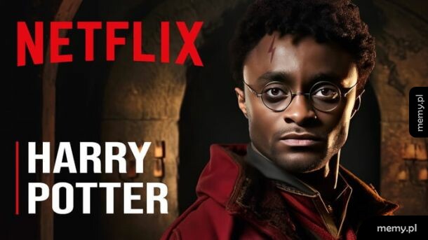 Mężczyzna o ciemnym odcieniu skóry w roli Harry'ego Pottera