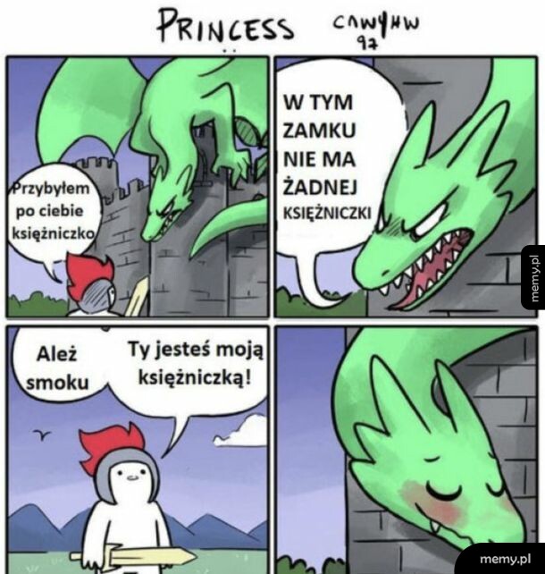 Komiks o rycerzu i zielonym smoku