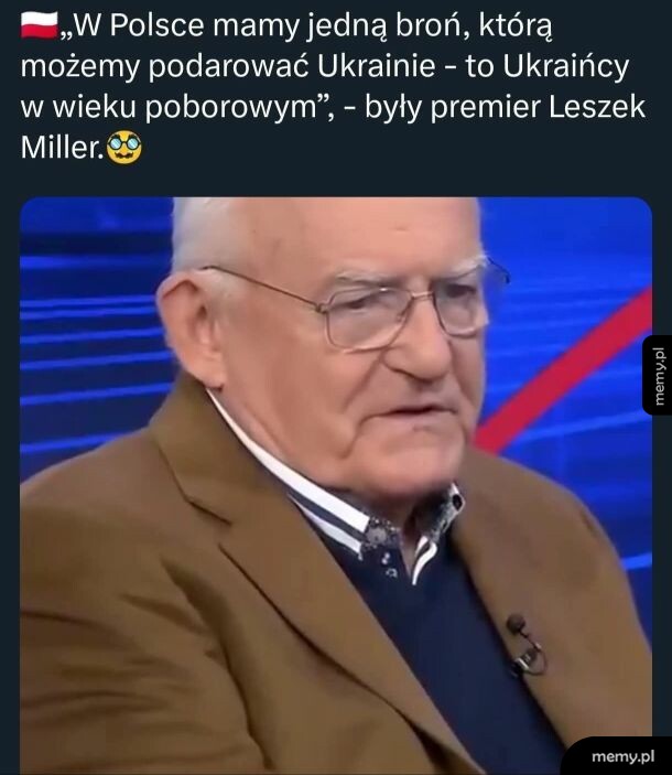 Leszek Miller w studiu telewizyjnym