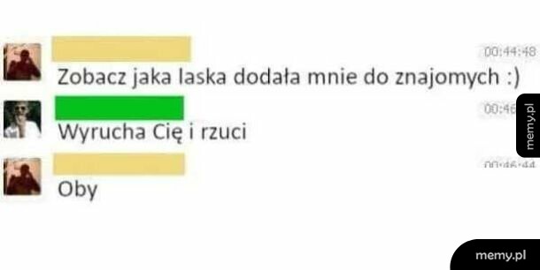Zrzut ekranu z rozmowy tekstowej na komunikatorze