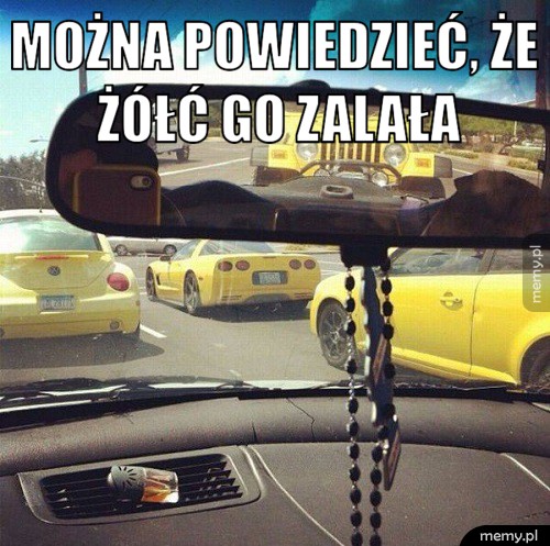 Żółć go zalała. 