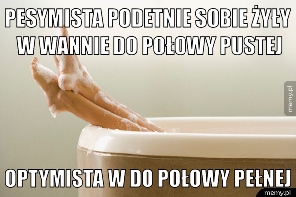 Różnica między optymistą a pesymistą