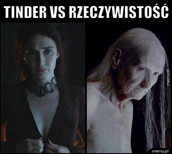Tinder vs rzeczywistość