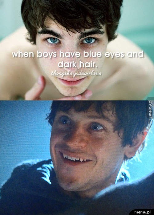 When boys have blue eyes