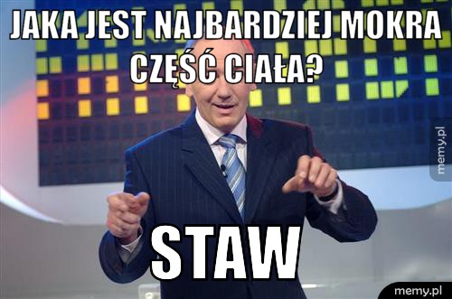Jaka jest najbardziej mokra część ciała?