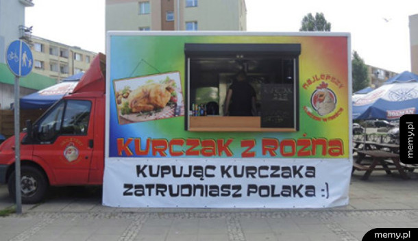 Patriotyczny kurczak w Świnoujściu