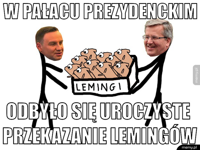 W pałacu prezydenckim odbyło się uroczyste przekazanie lemingów