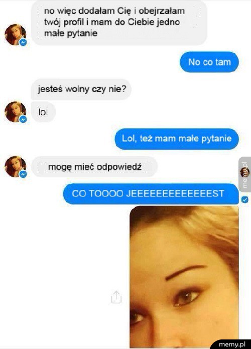                       Jedno pytanie 