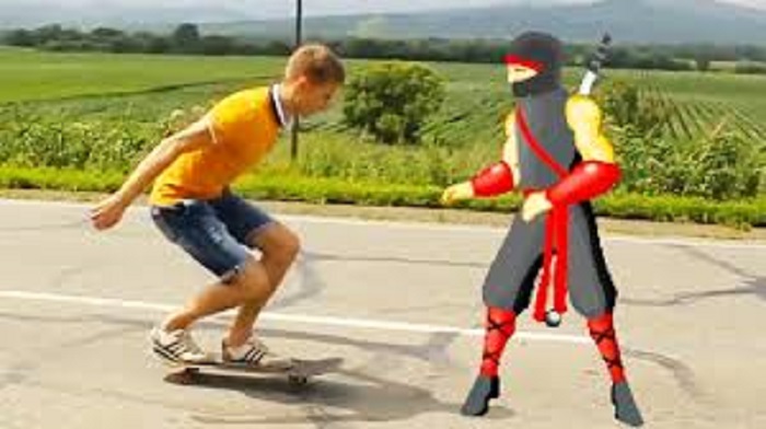 Wredny Ninja w akcji