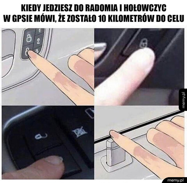 Zamek w samochodzie